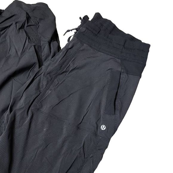 Lululemon lined dance studio pant black adjustable drawcor ankle 31" - Picture 2 of 13